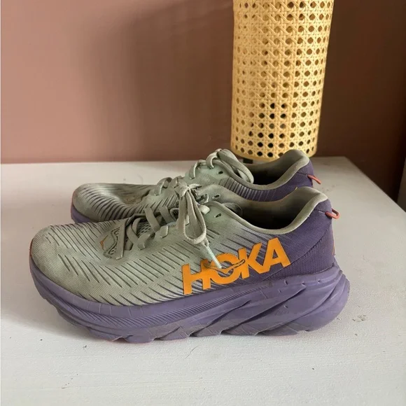 Hoka Running Shoes in Purple and Orange - Picture 2 of 5